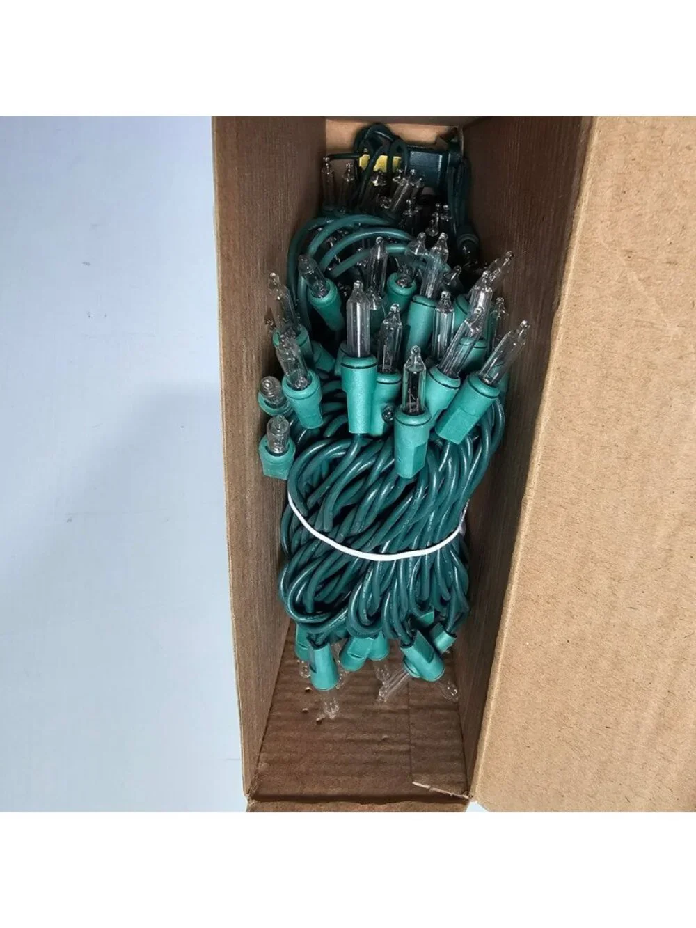 Multi-Function Chase Dim Flash 150 Clear String Lights Indoor/Outdoor Green Wire